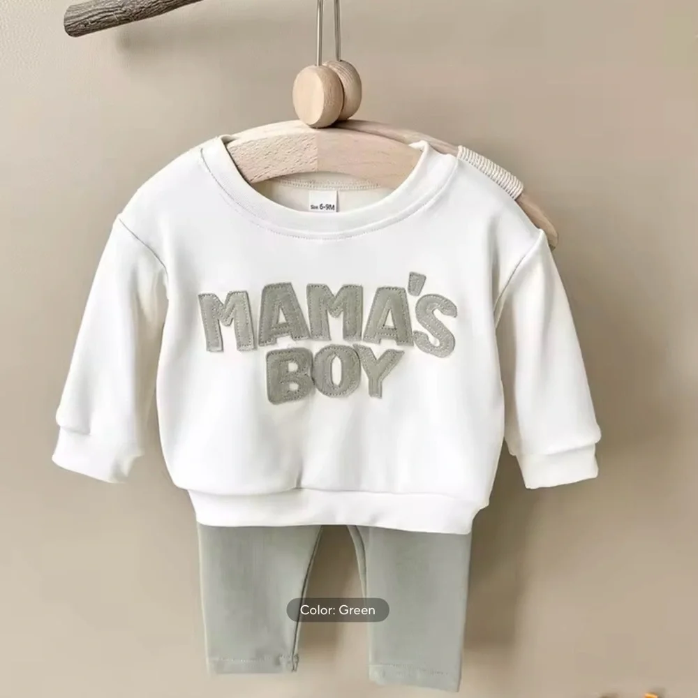 New baby boy’s ‘Mama's Boy' Outfit 6-9 months - Picture 2 of 2